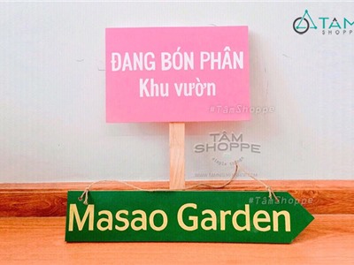 Bộ bảng gỗ Decor Masao Garden